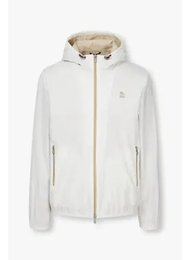 10 epoint men s hooded two way zipper jumper white