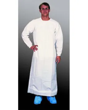 (30/Case) Heavy Duty Extra Long White Barrier Gown