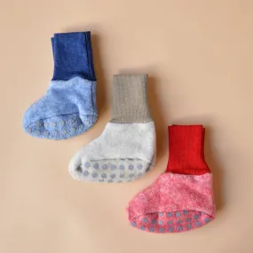 Baby Booties - Organic Wool/Cotton Fleece (0-12m)