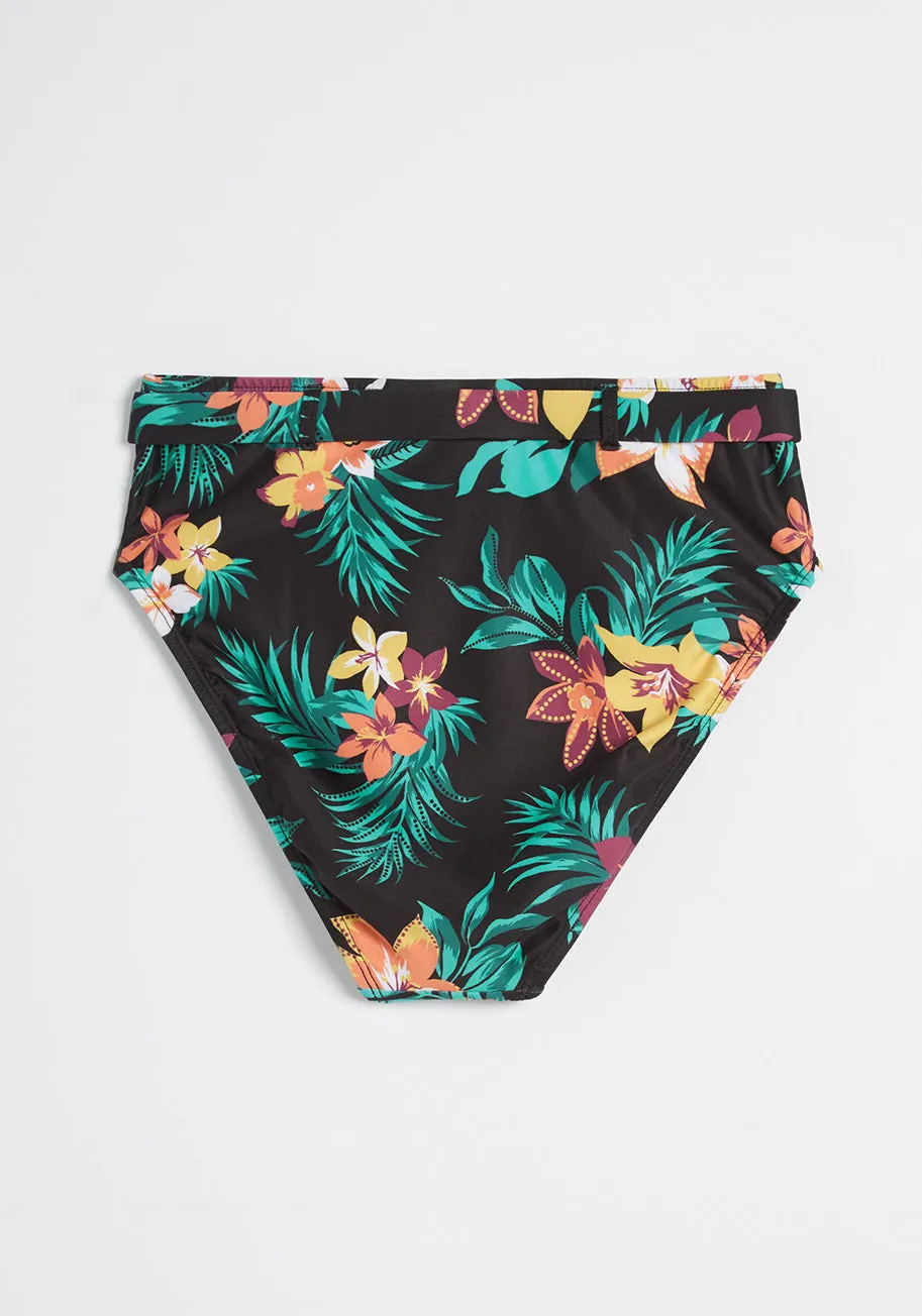 Boardwalk Bliss High-Waisted Bikini Bottom