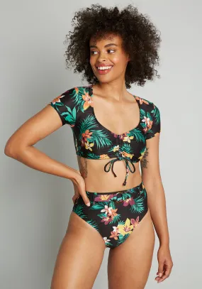 Boardwalk Bliss High-Waisted Bikini Bottom