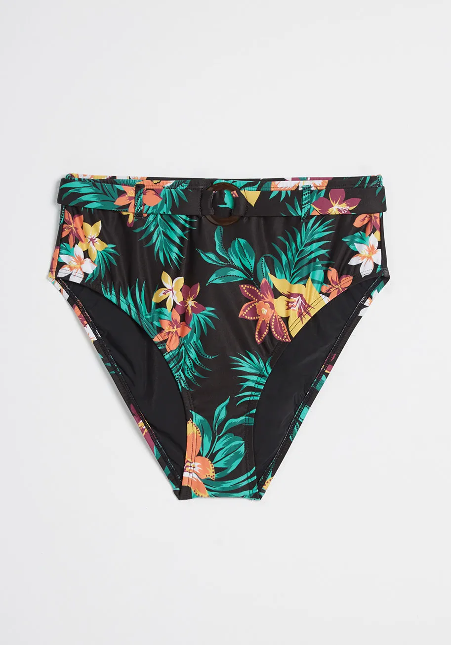 Boardwalk Bliss High-Waisted Bikini Bottom