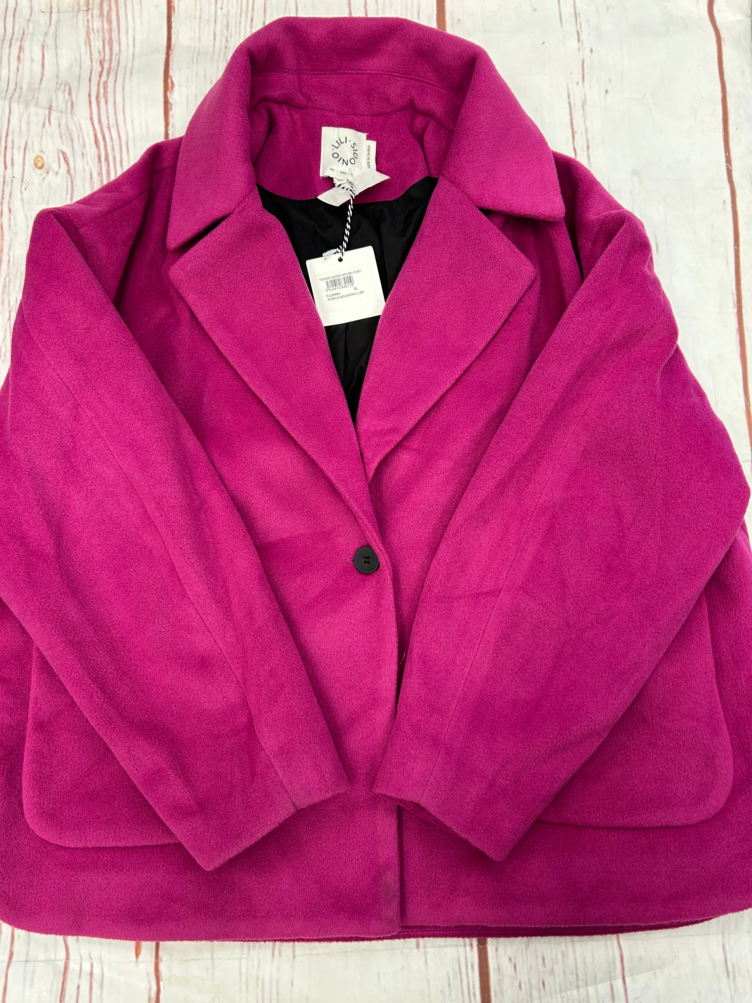 Coat Other By Clothes Mentor In Magenta, Size: Xl