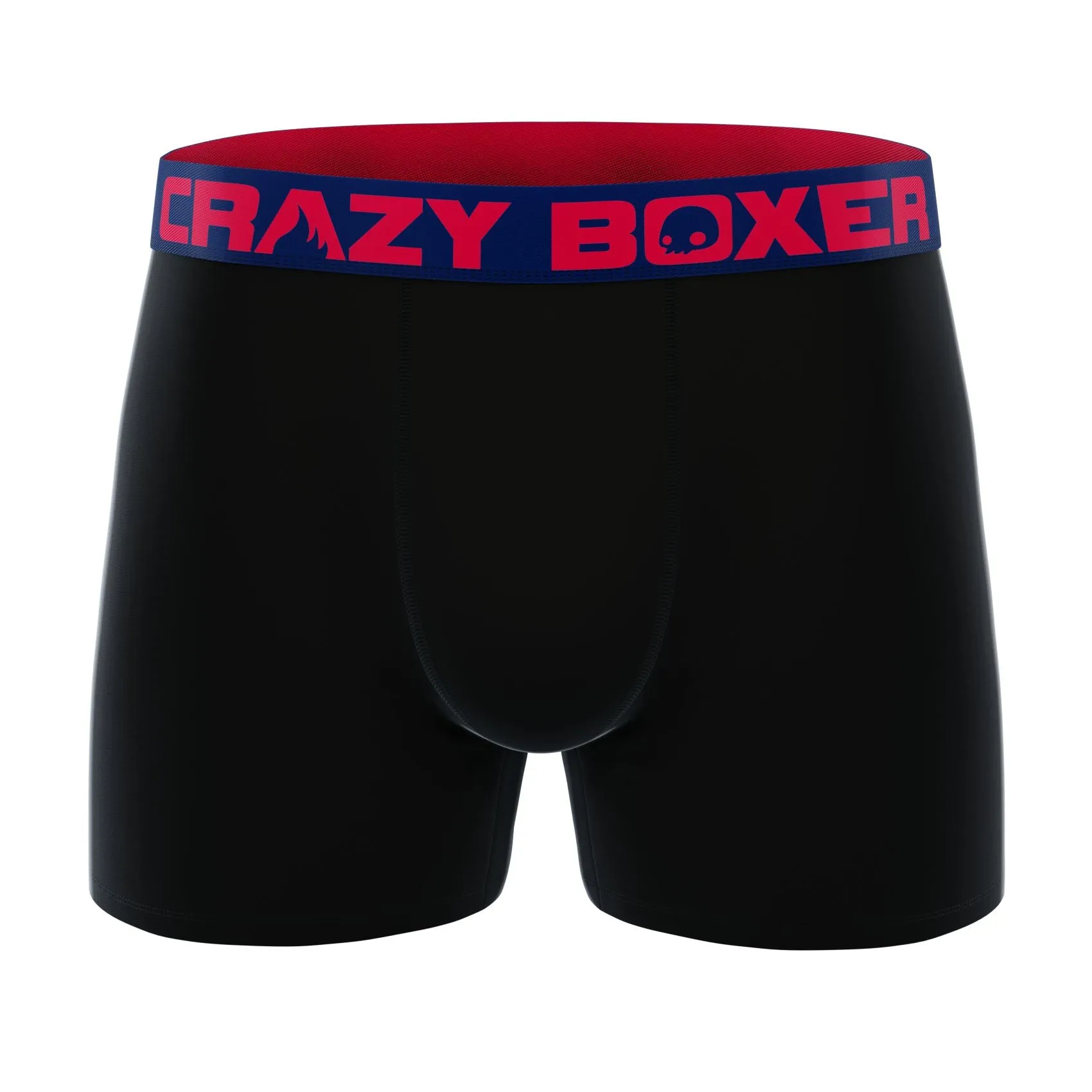 CRAZYBOXER Premium Uni Black Men's Boxer Briefs