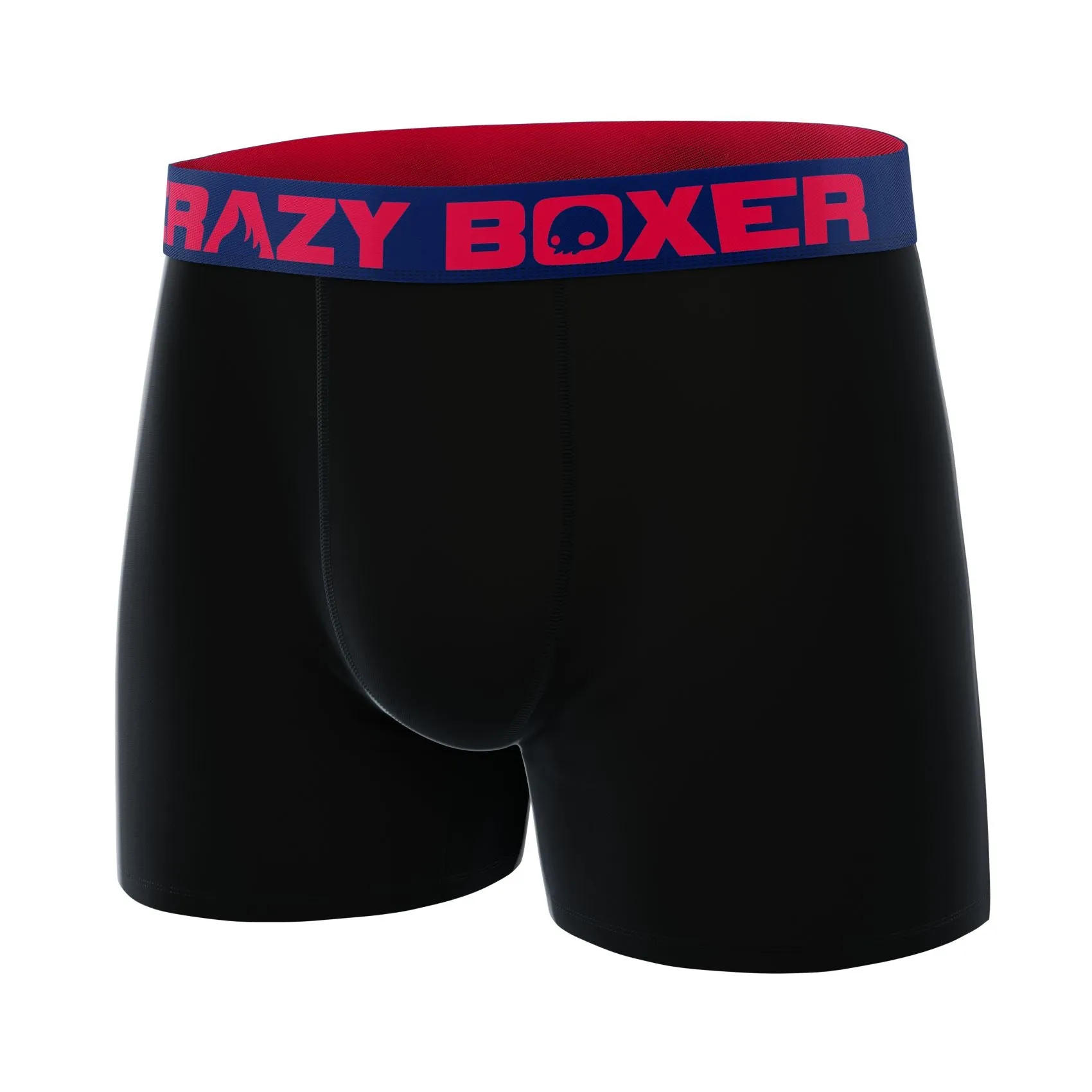 CRAZYBOXER Premium Uni Black Men's Boxer Briefs