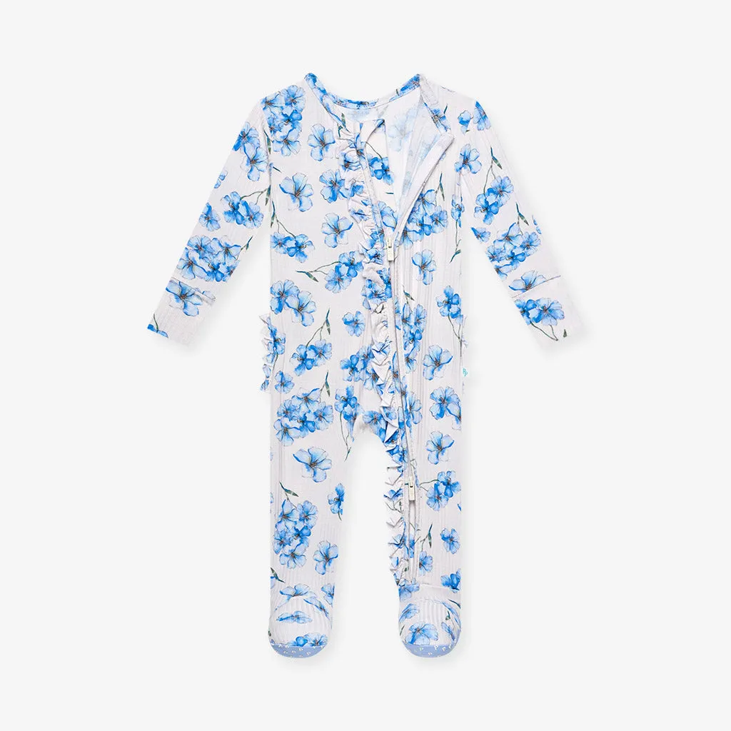 Everly Joy Footie Ruffled Zippered One Piece