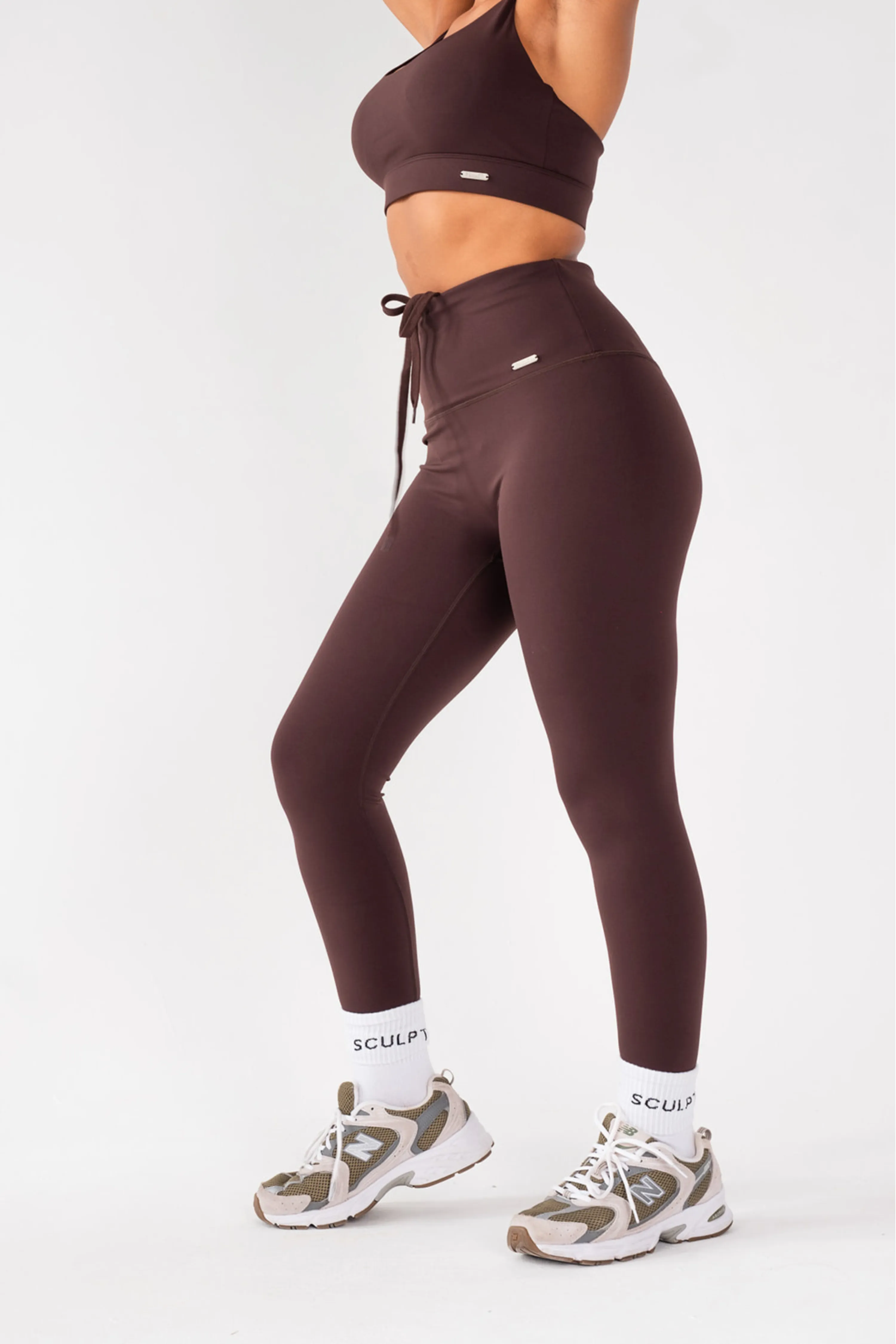 High Waisted Leggings Espresso