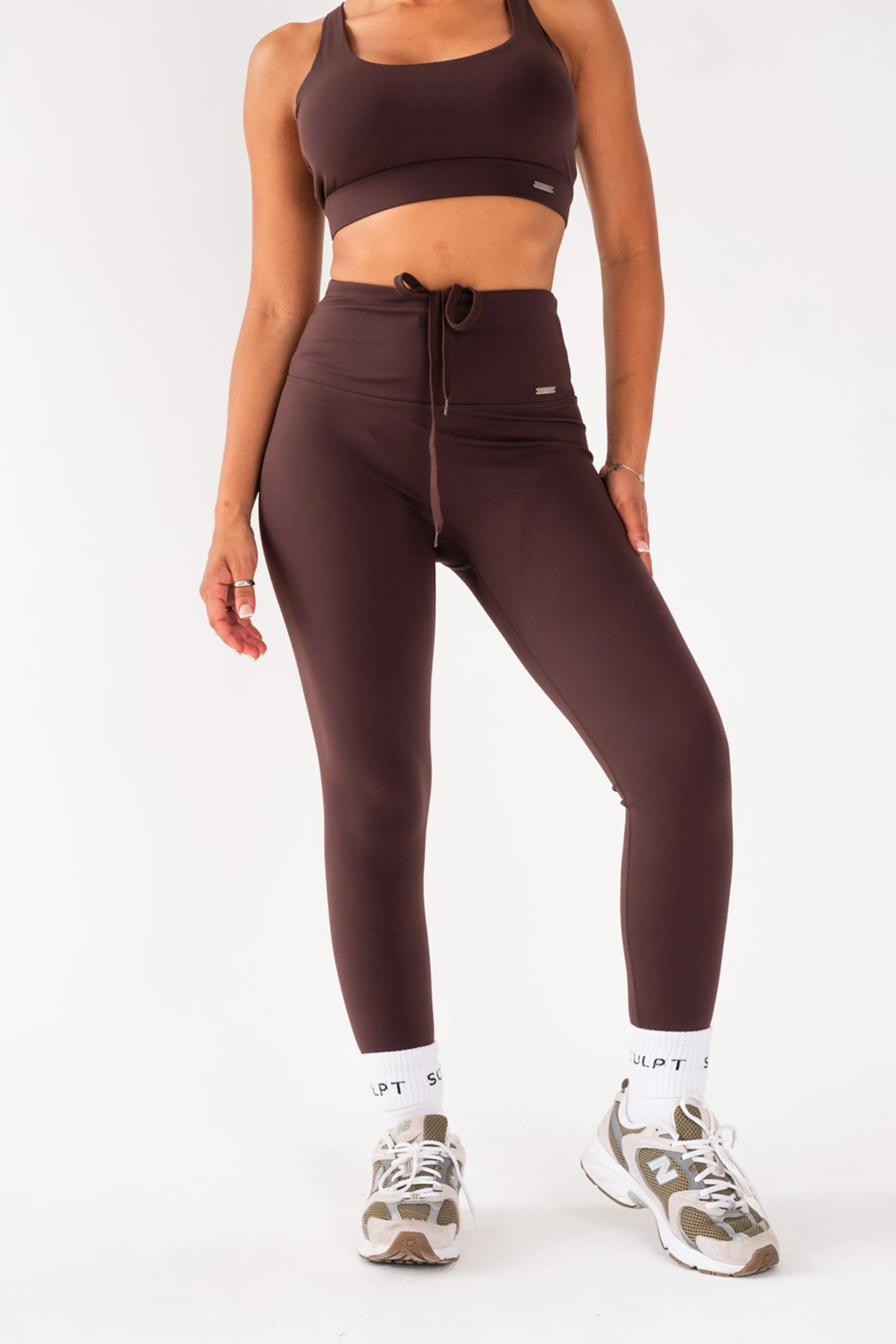 High Waisted Leggings Espresso