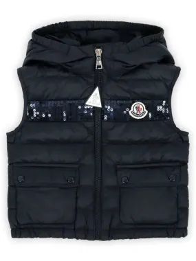 Kids BLAVET Down Padded Vest Navy 1A00001 595FE 778 8 10A