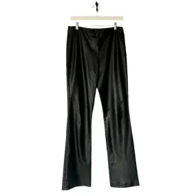 Vintage Denier Black Leather Pants