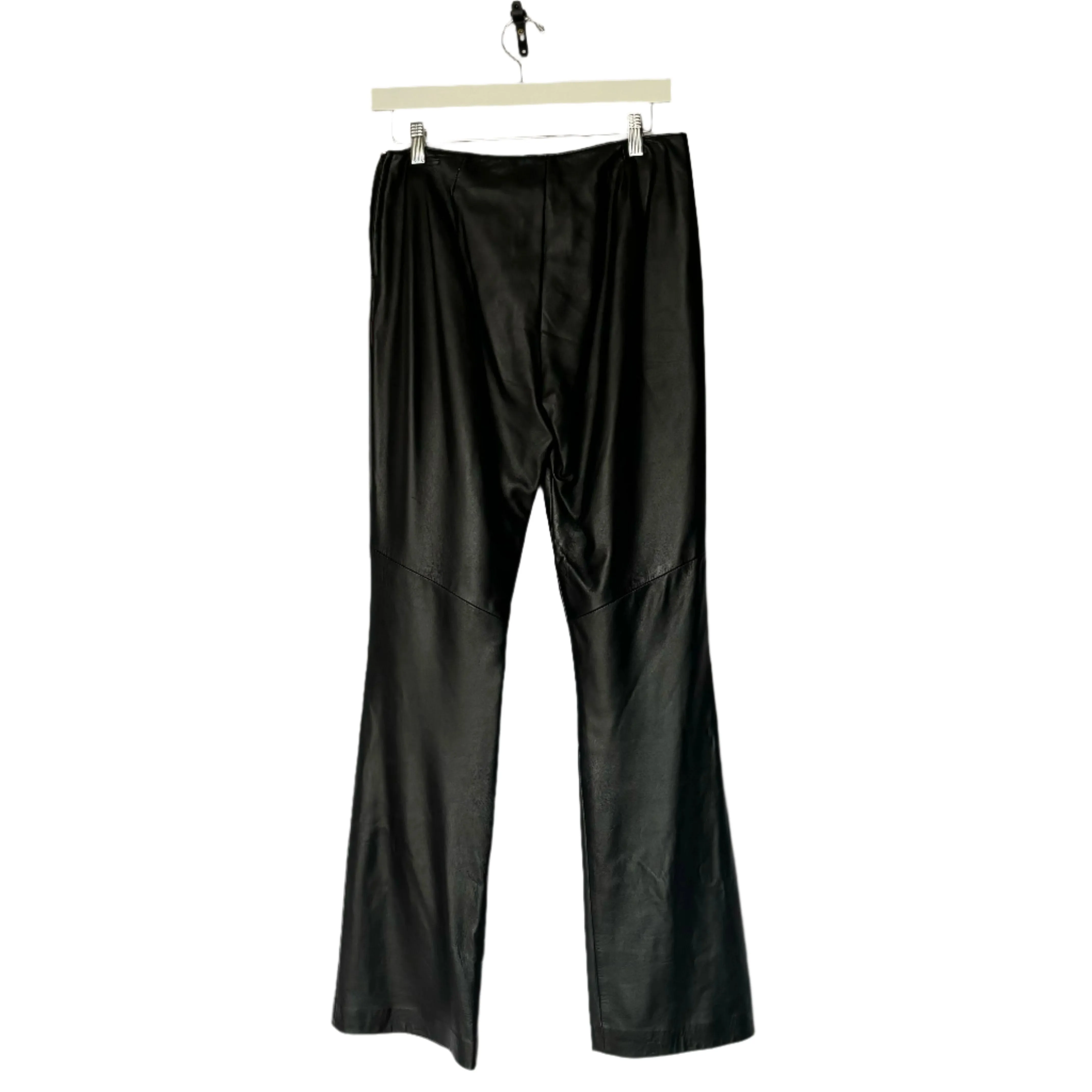 Vintage Denier Black Leather Pants