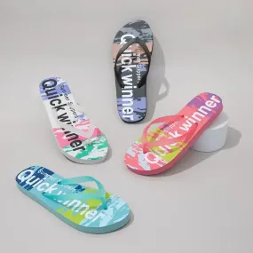 Women's Flip-Flops Personalized Couples Trendy Beach Sandals 2024 Summer New Graffiti Flip-Flops Summer Colorful Fashion