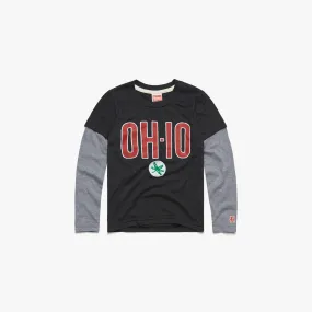 Youth OH-IO Buckeye Leaf Recess Tee